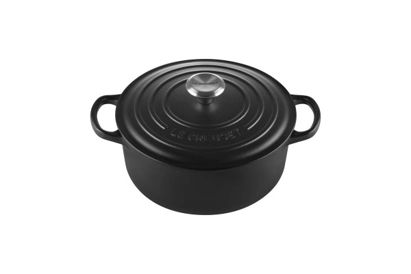 Le Creuset Kochgeschirr 21177200000430 Bräter Rund Signature 20cm - Schwarz