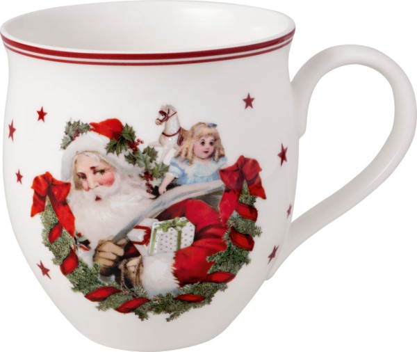 Villeroy &amp; Boch Toy&#039;s Delight 14-8585-9652 Henkelbecher, Santa Claus 390 ml