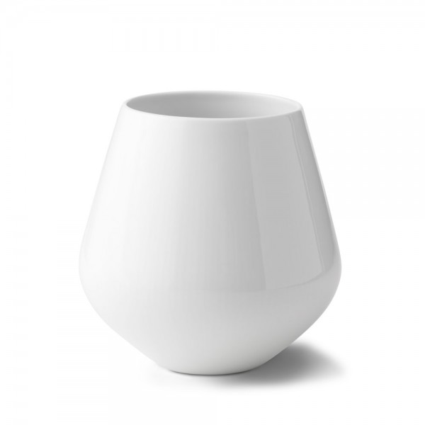 Royal Copenhagen White Fluted Vase groß 20,5cm