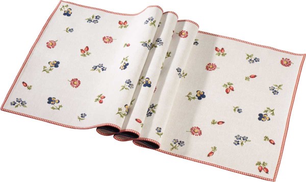 Villeroy &amp; Boch Petite Fleur 3590830071 Gobelin Läufer, 49 x 143 cm, 70 % Baumwolle, 30 % Polyester