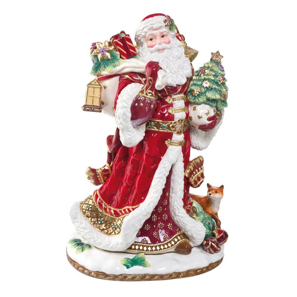 Goebel Weihnachten Fitz &amp; Floyd Christmas Collection 51000411 Santa mit Geschenken 48 cm