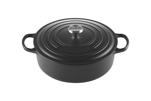 Le Creuset Kochgeschirr 21179300000430 Gourmet-Bräter Signature 30cm - Schwarz