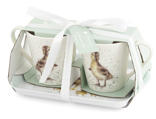 Royal Worcester Wrendale Designs Mug and Tray Set - Lovely Mum X0011659124