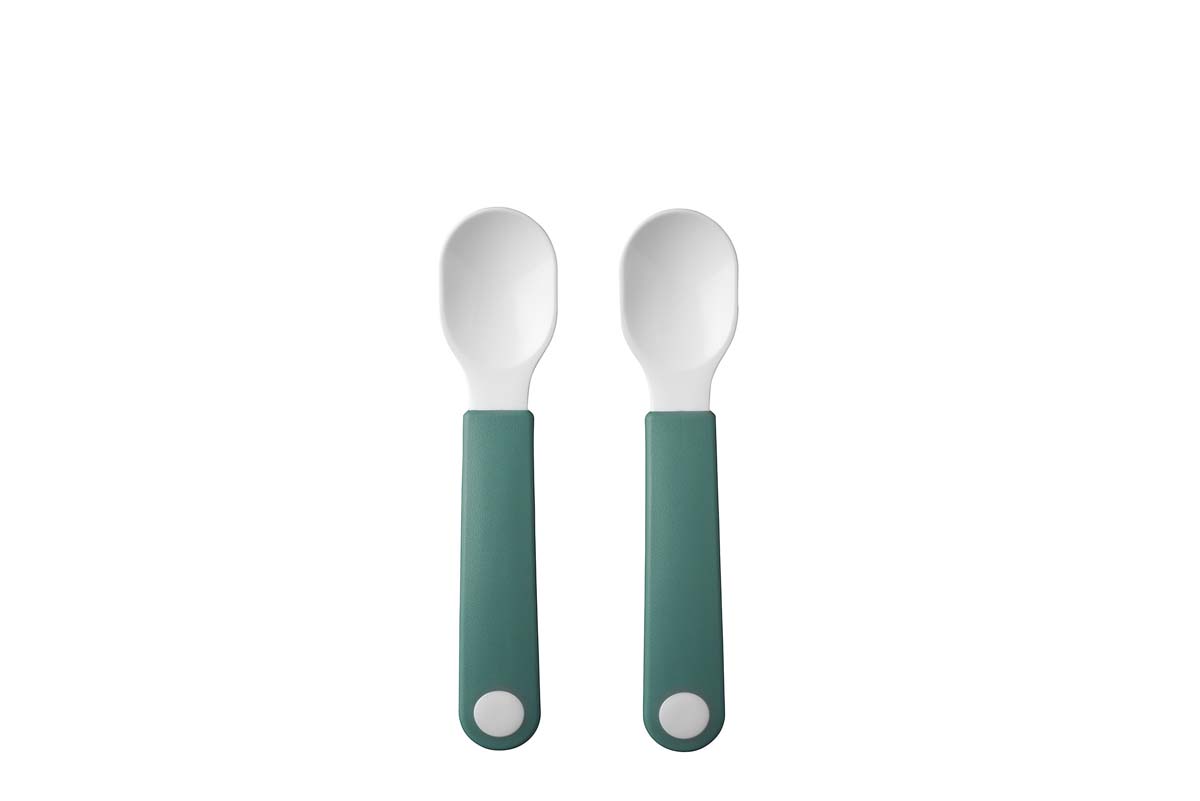 set trainer spoon Mepal Mio 2 pcs - deep turquoise