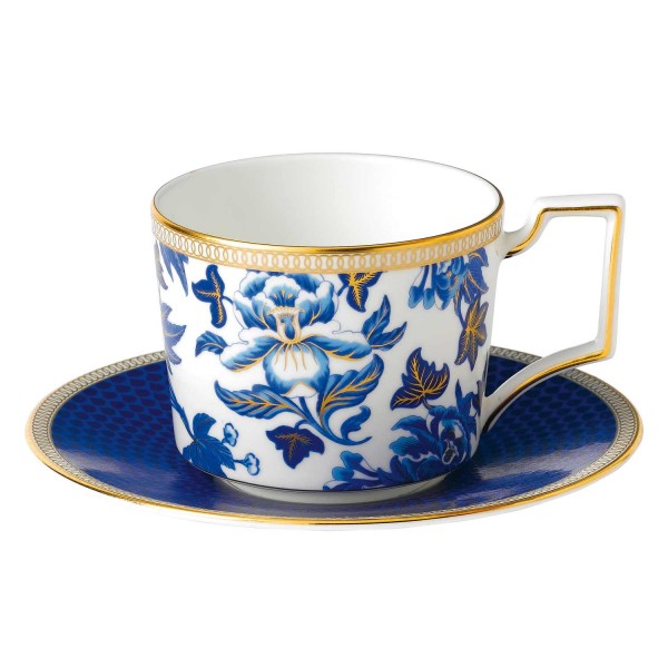 Wedgwood Hibiscus Tee-Obertasse mit Untertasse (03900)