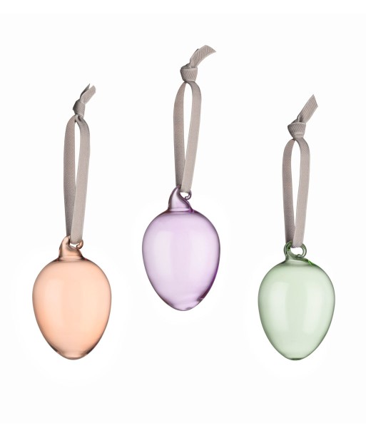 Iittala 1062501 Glas-Eier, 60 mm 3er-Set mix Frühling