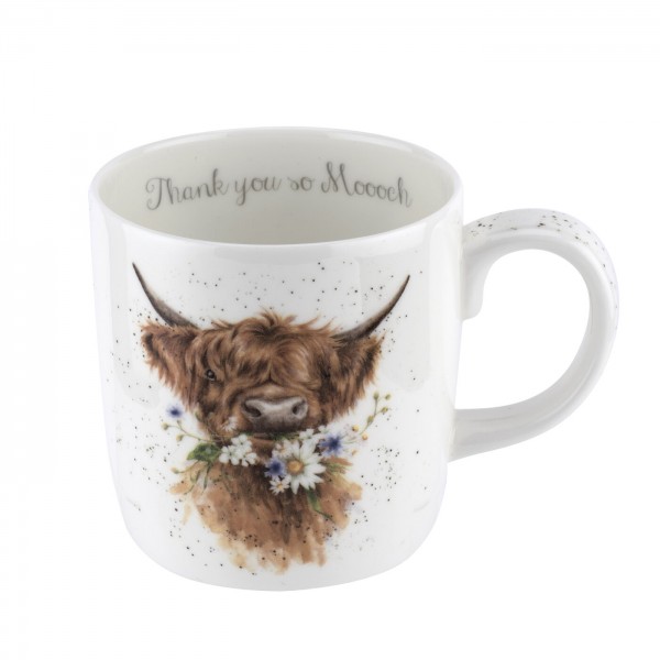 Royal Worcester Wrendale Designs Becher mit Henkel, Thank You (MMRB4020-XD) 0,4 l