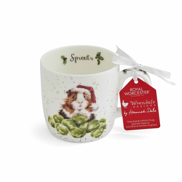 Royal Worcester Wrendale Design Becher mit Henkel, Sprouts MMQR5629-XS) 0,31 l