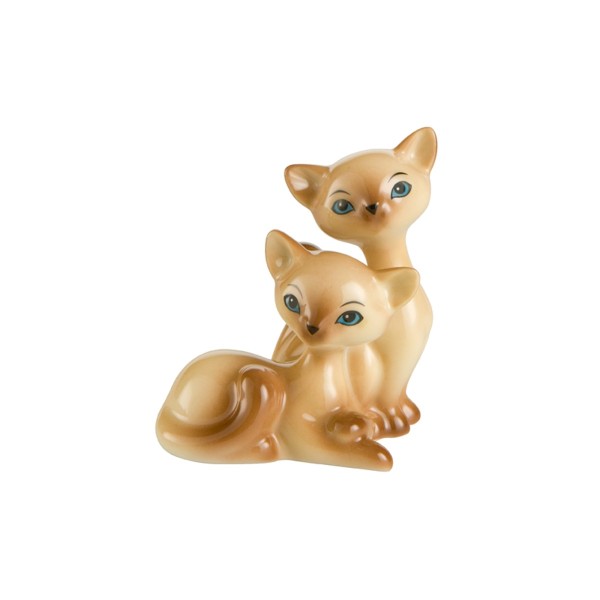 Goebel Kitty de Luxe Minis Katzenpärchen Siam 6 x 5 cm