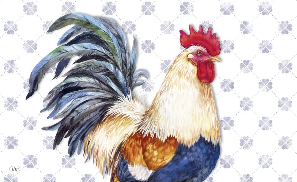 Ihr ALBERT ROOSTER blue MCB1031140 Frühstücksbrettchen 23,5 x 14,5 cm