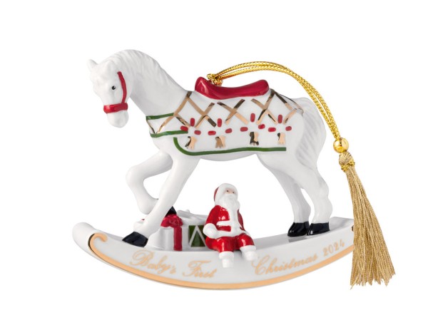 Villeroy &amp; Boch Christmas Classics 14-8675-4341 Ornament Schaukelpferd, 10 cm