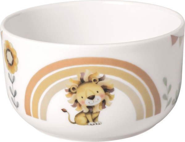 Villeroy &amp; Boch Roar like a Lion 14-8673-1970 Kinder-Müslischale 12,5 x 12,5 x 7 cm, 440 ml