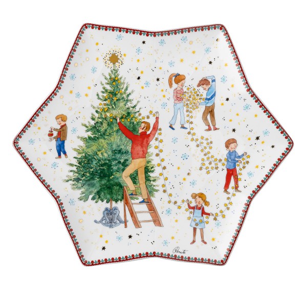 Hutschenreuther Sammelkollektion 24 Weihnachtsleuchten Sternschale 34 cm