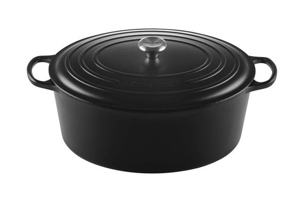 Le Creuset Kochgeschirr 21178400000430 Bräter Oval Signature 40cm - Schwarz