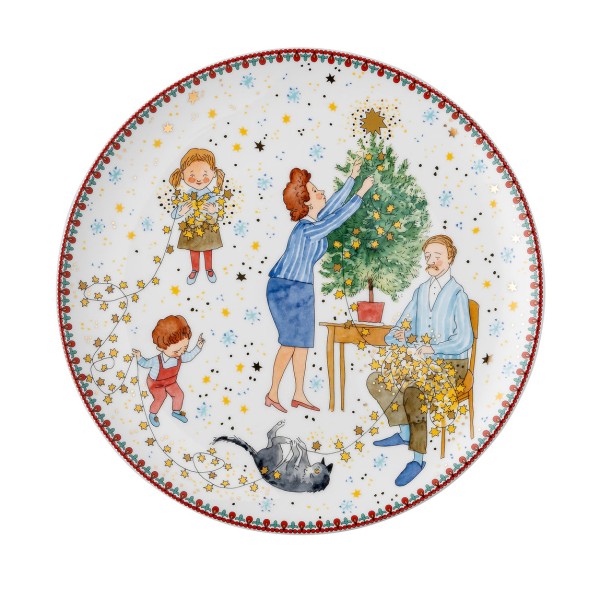 Hutschenreuther Sammelkollektion 24 Weihnachtsleuchten Teller 22 cm