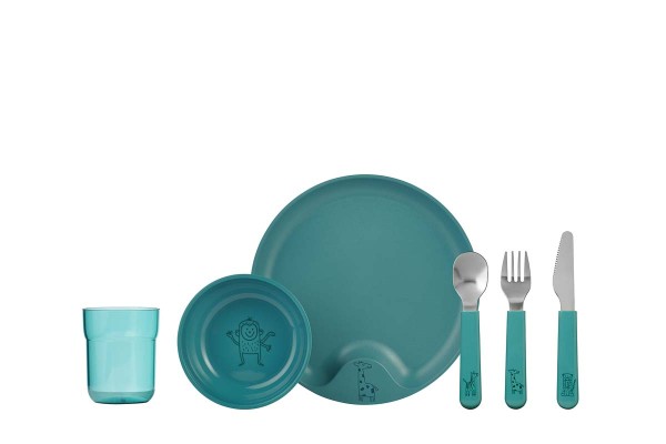 Mepal Mio 108041012400 Kindergeschirr Set 6-tlg. - Deep Turquoise