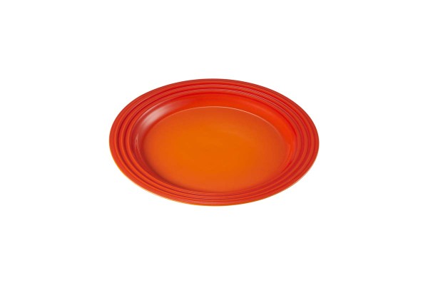 Le Creuset Poterie 70203220907080 Frühstücksteller 22cm - Ofenrot