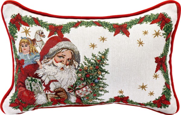 Villeroy &amp; Boch Toy&#039;s Fantasy 14-8332-6190 Gobelin Wendekissen, Santa 32 x 48 cm