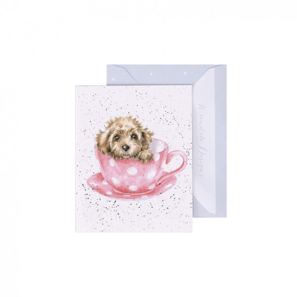 Wrendale Mini-Karten GE081 Teacup Pup