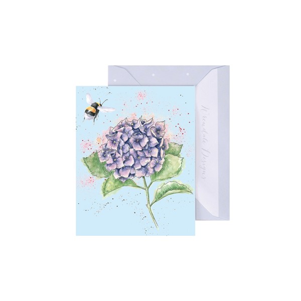 Wrendale Mini-Karten GE120 Hydrangea Gift