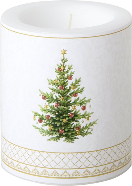 Ihr CLASSIC CHRISTMAS TREE gold CKM1055509 Windlicht aus Wachs (9 x 10,5 cm)