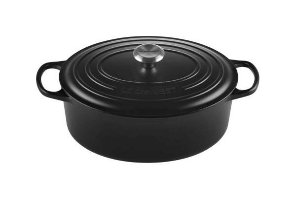 Le Creuset Kochgeschirr 21178310000430 Bräter Oval Signature 31cm - Schwarz