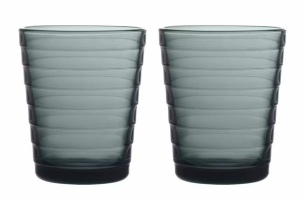 Iittala Aino Aalto 1057028 Becher 22cl dark grey 2pcs