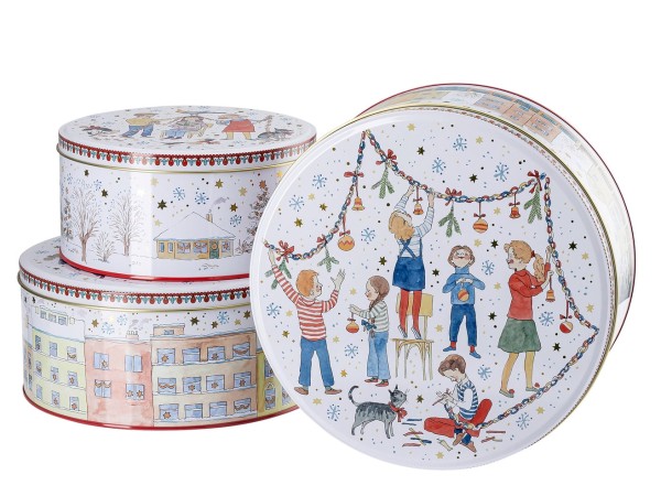 Hutschenreuther Sammelkollektion 24 Weihnachtsleuchten Set 3 Plätzchendosen