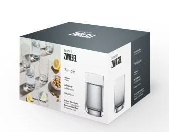 Schott Zwiesel SIMPLE (Convention) 7745 WASSER 12, 6er Geschenkkarton, Höhe 11,6 cm/255 ml