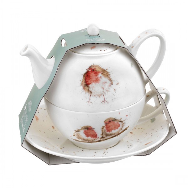 Royal Worcester Wrendale Designs Tea for One, Rotkehlchen (WNLK3917) 0,3l