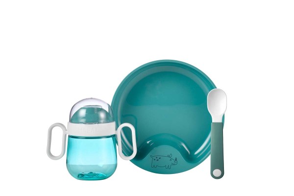 Mepal Mio 108040012400 Babygeschirr Set 3-tlg. - Deep Turquoise