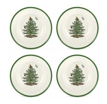 Spode Christmas Tree 4er-Set Suppenteller