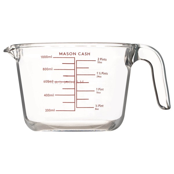 Mason Cash Messbecher 2006.204 CLASSIC COLLECTION -Messbehälter aus Glas, 1 Liter