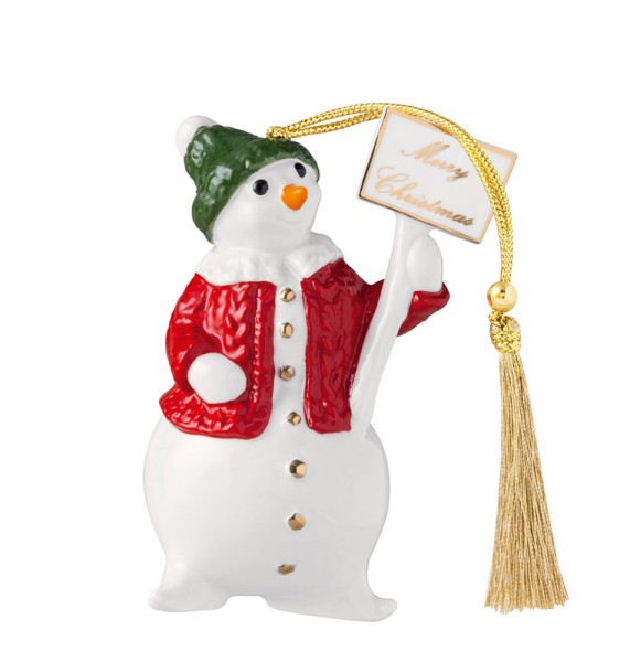 Villeroy &amp; Boch Christmas Classics 14-8675-4346 Ornament Schneemann, 10 cm