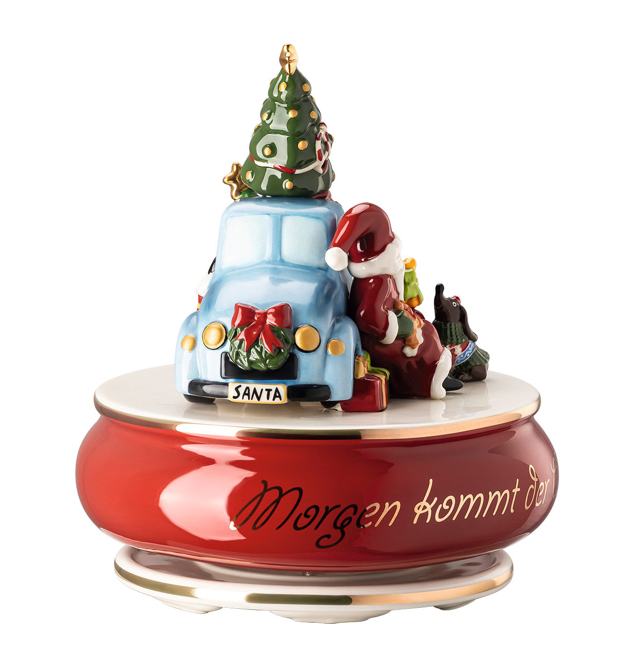 Hutschenreuther Weihnachtsartikel Sammelserie Weihnachtslieder 2020 Spieluhr Gross Morgen Kommt Der Weihnachtsmann 16 5 Cm Schafer Kuche Und Tisch
